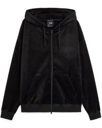 Y-3 - Velvet Corduroy Zipper Hoodie - Lyst