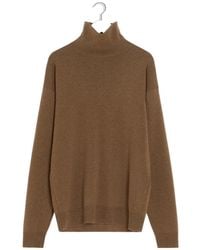 Lemaire - High-Neck Knitted Jumper - Lyst