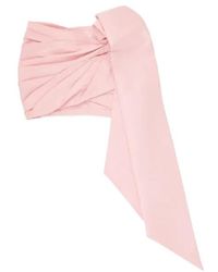 Area - Taffeta Knot Mini Skirt - Lyst