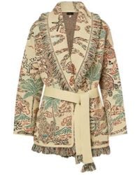 Alanui - Sketched By The Sea Wool Cardigan - Lyst