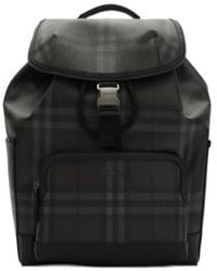 Burberry - City Check Clip Backpack - Lyst