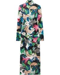 Mary Katrantzou - Velvet Turtleneck Midi Dress - Lyst