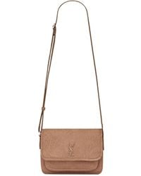 Saint Laurent - Niki Foldover Top Small Messenger Bag - Lyst