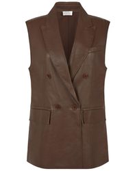P.A.R.O.S.H. - Double-Breasted Pocket Gilet - Lyst