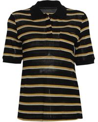 Proenza Schouler - Striped Polo Shirt - Lyst