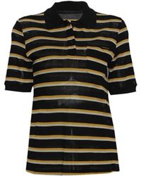 Proenza Schouler - Striped Polo Shirt - Lyst