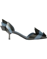 Prada - Panelled Slip-On Pumps - Lyst