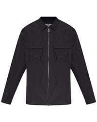 Versace Jeans Couture - Couture Logo Embossed Shirt Jacket - Lyst