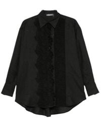 Ermanno Scervino - Lace-Embroidery Linen Shirt - Lyst
