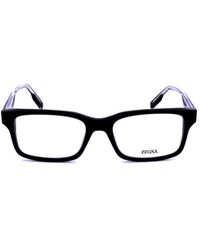 ZEGNA - Rectangular Frame Glasses - Lyst
