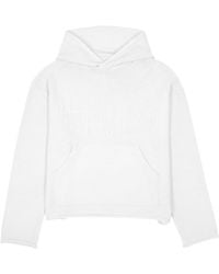 MM6 by Maison Margiela - Logo Detailed Textured Hoodie - Lyst