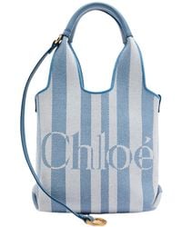 Chloé - Striped Canvas Crossbody Bag - Lyst