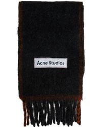 Acne Studios - Logo Patch Fringed-Edge Scarf - Lyst