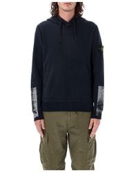 Stone Island - Compass-Motif Cotton Hoodie - Lyst