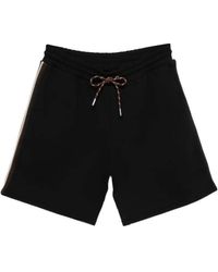 Moncler - Logo Patch Drawstring Shorts - Lyst