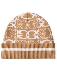 Pinko - Logo Intarsia Knitted Beanie - Lyst