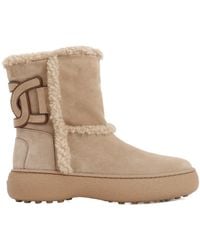 Tod's - Kate Logo Patch Ankle Boots - Lyst