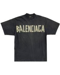 Balenciaga - Tape Type Medium Fit T-Shirt - Lyst