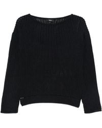 Theory - Ribbed Boat-Neck Sweater - Lyst