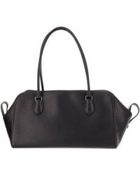 The Row - Ew Leather Bowling Bag - Lyst