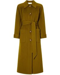 Valentino - Long-Sleeved Coat With A Lapel Collar - Lyst