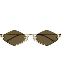 Gucci - Eyewear Geometric Frame Sunglasses - Lyst