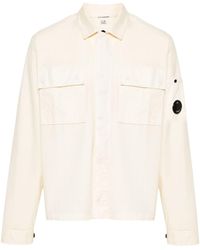 C.P. Company - Lens Detailed Poplin Shirt - Lyst