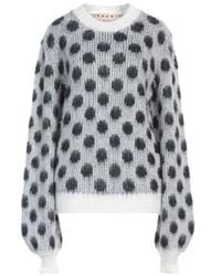 Marni - Polka Dot Knitted Sweater - Lyst