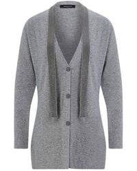 Fabiana Filippi - Knit Top With Tie Detail - Lyst