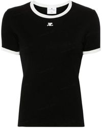 Courreges - Courrèges Signature Contrast T-Shirt - Lyst