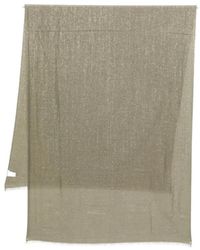 Brunello Cucinelli - Sparkled Frayed-Edge Scarf - Lyst