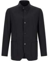 Lardini - Feeling Korean-Collar Blazer - Lyst