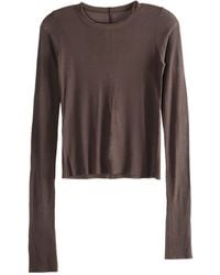 Rick Owens - Long-Sleeved Crewneck T-Shirt - Lyst
