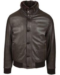 Moorer - Cleros Padded Bomber Jacket - Lyst