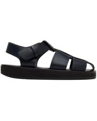 The Row - Logo Flat Sandals - Lyst