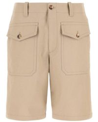 McQueen - Pocket Detailed Bermuda Shorts - Lyst