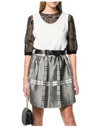 Alberta Ferretti - Logo Dress - Lyst