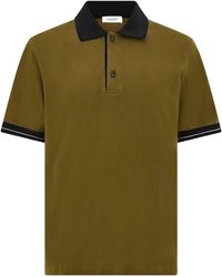 Ferragamo - Ferragamo Color Block Detail Polo Shirt - Lyst