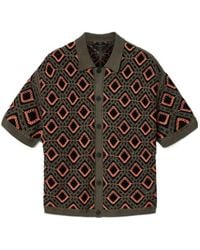 AllSaints - Morena Short Sleeve Collared Cardigan - Lyst