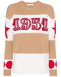 Max Mara - Dirce Star Patterned Crewneck Jumper - Lyst