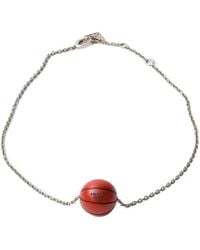 Prada - Metal Basketball Necklace - Lyst