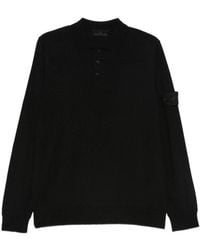 Stone Island - Long Sleeves Polo - Lyst