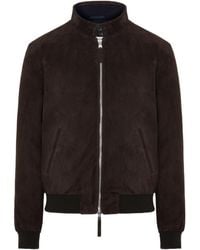 The Jack Leathers - The Jackie Leathers Suede Zip Jacket - Lyst