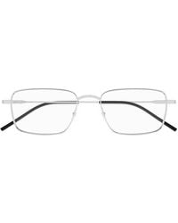 Saint Laurent - Rectangle-Frame Glasses - Lyst