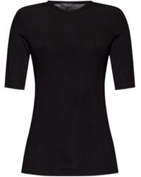 Fabiana Filippi - Cut-Out Fine-Ribbed T-Shirt - Lyst