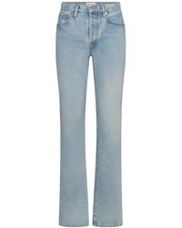 FRAME - High-Waisted Straight-Leg Jeans - Lyst