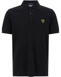 Comme des Garçons - Comme Des Garçons Shirt X Fred Perry Logo Embroidered Polo Shirt - Lyst