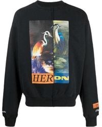 Heron Preston - Graphic-Print Patchwork Sweatshirt - Lyst