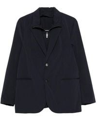 Emporio Armani - Layered-Effect Notched-Lapel Blazer - Lyst