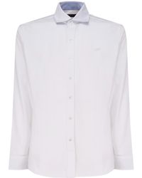 Fay - Buttoned Long-Sleeved Shirt - Lyst